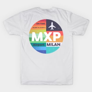 Milan MXP airport symbol T-Shirt